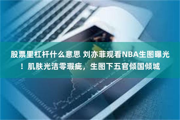 股票里杠杆什么意思 刘亦菲观看NBA生图曝光！肌肤光洁零瑕疵，生图下五官倾国倾城