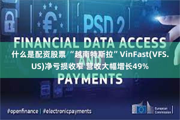 什么是配资股票 “越南特斯拉”VinFast(VFS.US)净亏损收窄 营收大幅增长49%